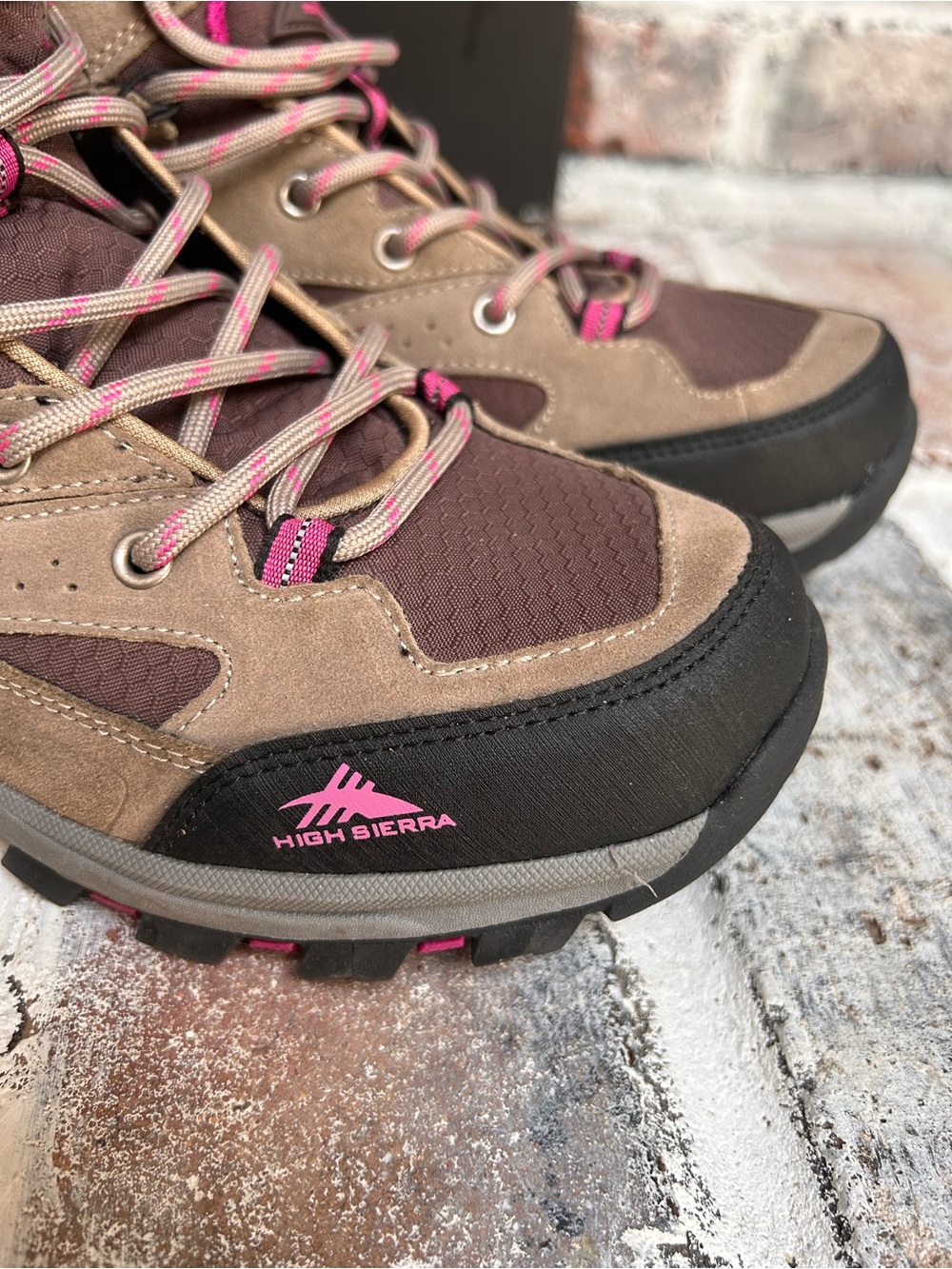 High Sierra Trekker Waterproof Hiking Boots purple brown New With Tags Size 10 - Picture 8 of 9